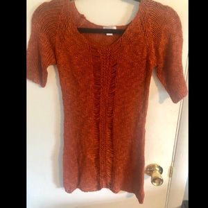 Orange Knit Top size XS